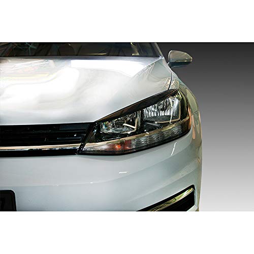 Paupières de phares Golf VII Facelift 2017+ Motordrome en plastique ABS noir
