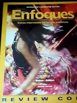 Paperback Enfoques, Curso intermedio de lengua espanola (Instructor's annotated edition) Book