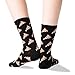 HOTSOX Women's Pizza Crew Socks 1 Pair Pack, Black, Women's Shoe Size: 4-10