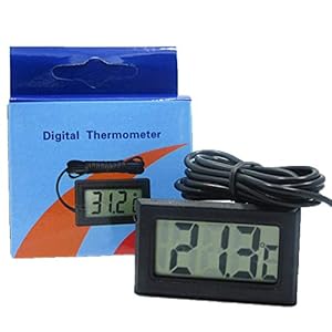 Dynamovolition LCD Digitale Thermometer met Batterij Vriezer Mini Thermometer Indoor Outdoor Elektronische Thermometer…
