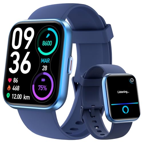 Image of aeac Smart Watch Fitness Watch for Men Women, Alexa Built-in & Stable Bluetooth Call, with Heart Rate /SpO2 /Sleep Monitor, 100 Sports, IP68 Waterproof Smartwatches for iOS Android
