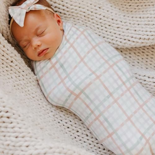 Image of Copper Pearl Swaddle Blankets for Newborns | Soft Stretchy Receiving Blankets for Boys and Girls | Large 46 x 46 Inch Baby Blankets | Lightweight and Breathable Swaddles | Madelyn