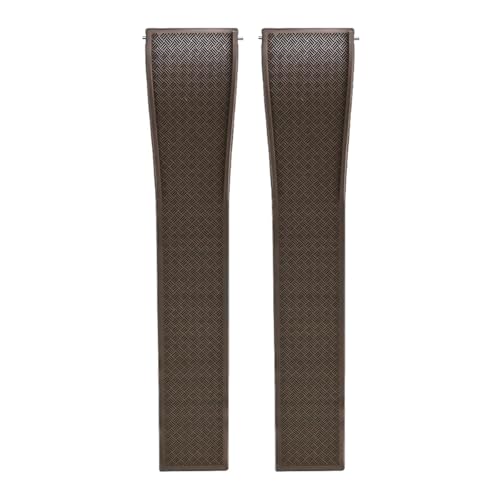 [-ł] 18mm 19mm 20mm 21mm 22mm tbfSXgbv FKM IK ZCR[ EHb`oh NCbN[X \tg Y uXbg EHb`ANZT[(Dark brown-No buckle,20mm)