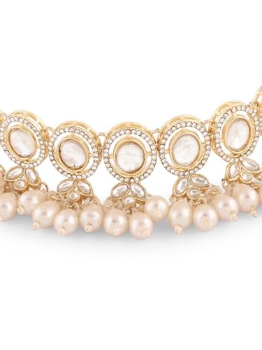Juego de joyas chapado en oro DMZ-2350 con cuentas y diamantes de imitación talla S
