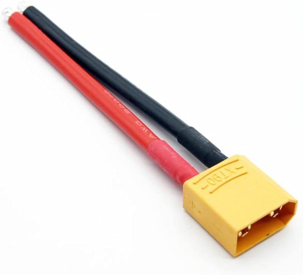 GTIWUNG 2 Pares XT90 Conectores de Batería, XT90 Enchufe Hembra Macho del Enchufe de con el Alambre del Silicio de 15cm 12AWG para el Drone de FPV de la batería de RC Lipo - 3