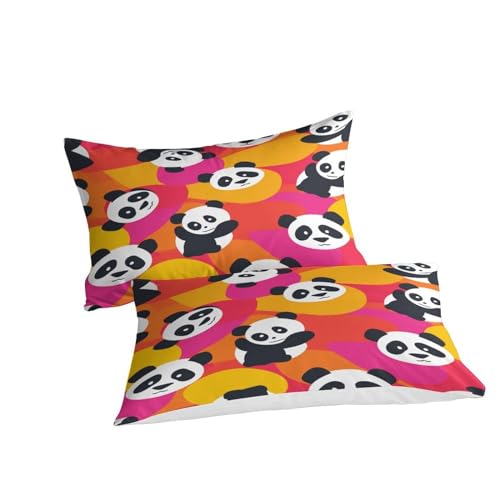 Housse de couette panda anti-acarienne grand lit finis les réveils difficiles - 3