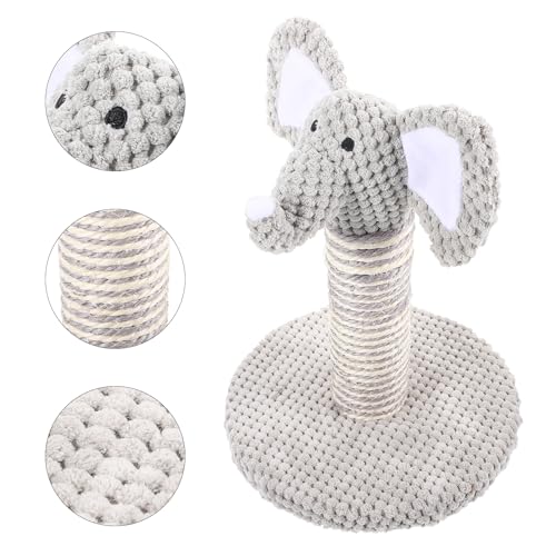 Rascador para gatos interior forma elefante 27 cm alto miniatura 3
