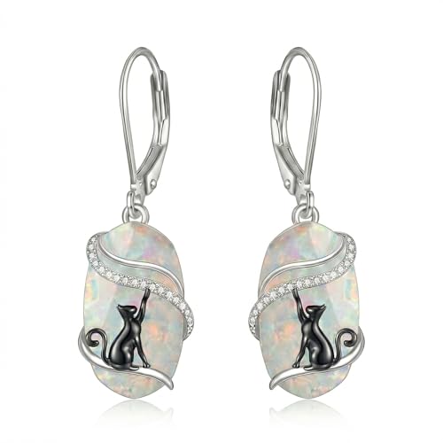 Boucles d'oreilles abeille opale pour femme avec bijoux animaux originaux