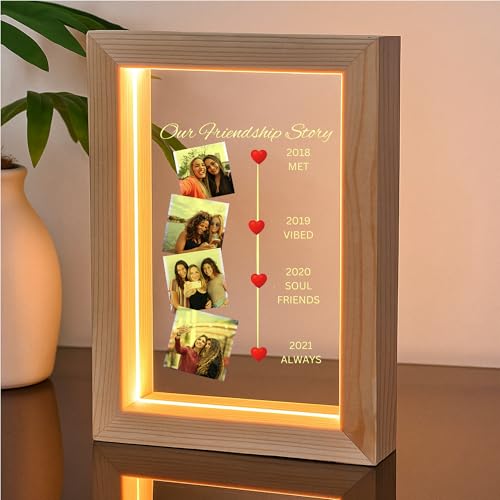 Image of Customized Acrylic Photo Frame Personalized Name, Photo Text | Premium Gift for Birthday AnniversaryGift for Couples HD Print with Name Picture | Unique Gift All Occasions (Customized Desgin 2)