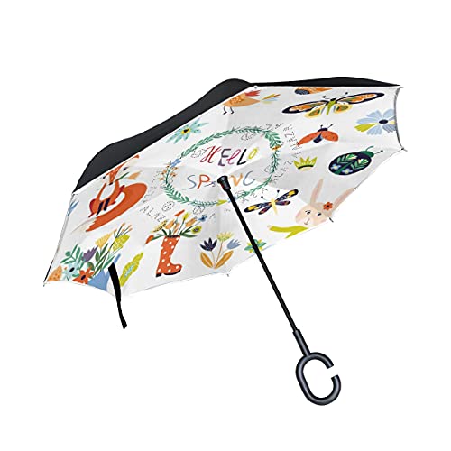 Parapluie inversé pour femme anti-goutte | Restez bien au sec en entrant dans votre voiture