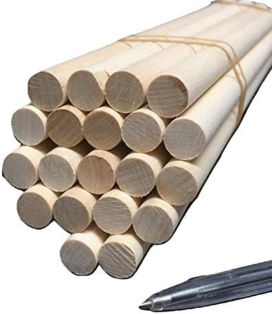 16mm x 300mm Birch Hardwood Wooden Craft Sticks/Dowels - Seconds - Pack of 3 Dowels