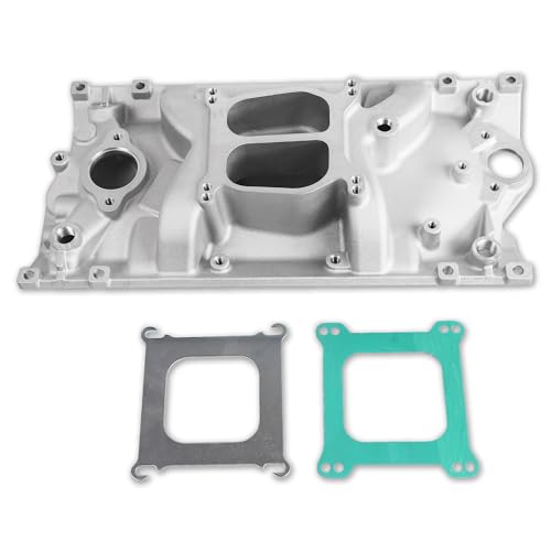 JGhyperX 2007 Intake Manifold Aluminum Dual Plane Compatible with Chevy Vortec SBC Small Block 1996-2002 V8 305/5.0L 350/5.7L RPM Idle-5,500