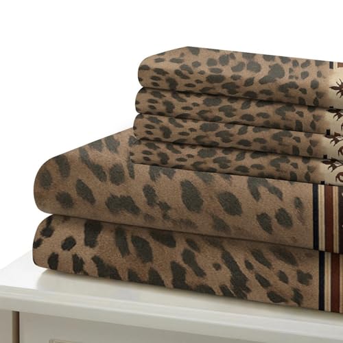 Housse de couette motif léopard 140x200 microfibre pour lit single - 7