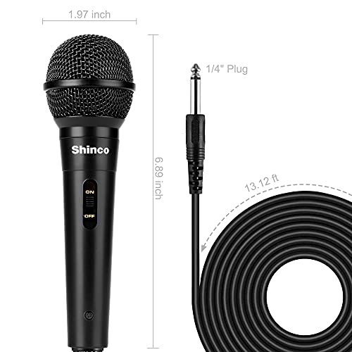 Shinco Handheld Mic, Cardioid Vocal Dynamic Microphone With 13Ft Cable And On/Off Switch thumb #4