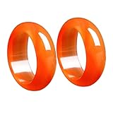 Comodidad garantizada: pulidos a mano a la perfección, estos anillos cuentan con una banda interior suave que asegura un ajuste cómodo, ideales tanto para el uso diario como para ocasiones especiales. anillo con piedra roja, joyería de compromiso