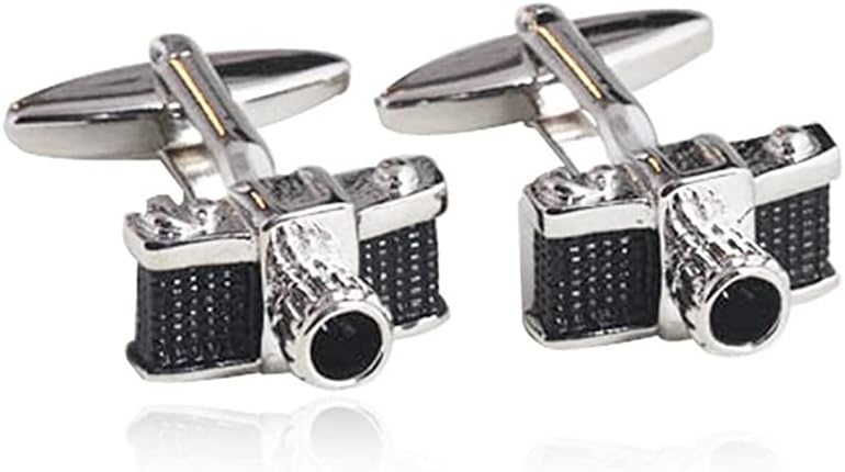 Gemelos para hombres, juego de tachuelas de esmoquin y gemelos, gemelos a rayas azules, caja de lujo, ideas de regalo para hombres, regalo de amor
