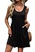WIHOLL Plus Size Dresses for Curvy Women 2025 Elegant Classy Womens Spring Summer Dresses Casual Cute Teens Little Short Graduation Dress Sundresses Mini Sun Dress Beach Fashion Black 2XL