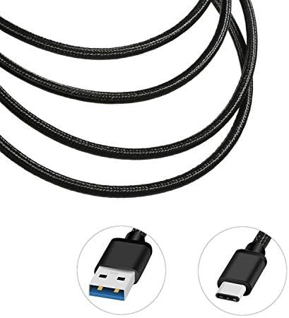 BeneStellar for Samsung S9 Charger Cable, USB C to USB A (2-Pack 5ft) Type C Nylon Braided Fast Charging Cord for Samsung Galaxy S9 Plus/Note 8 / S8 / S8 Plus, LG V20, Google Pixel and More (Black)