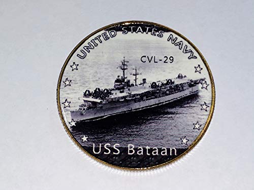 US Navy USS Bataan CVL-29 Colorized Challenge Art Coin