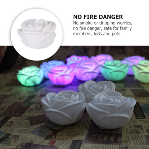 Velas LED Decorativas Rosas para Iluminación Creativa de Eventos 7