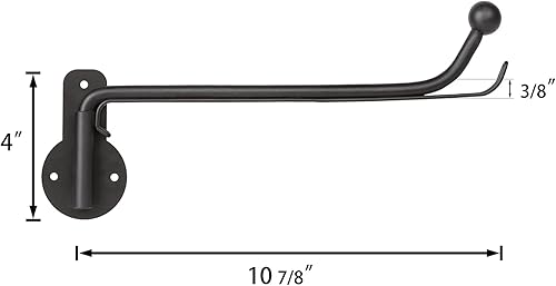 Vista 5 de Mkono - Perchero de ropa montado en la pared, organizador de lavandería con brazo oscilante, varilla de colgar de metal que ahorra espacio