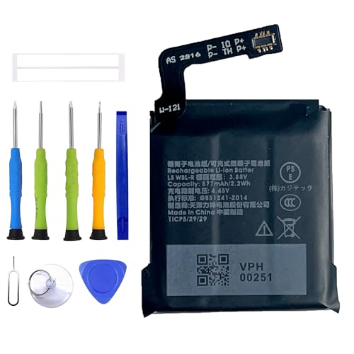 [Compatibile con] : Per lo smartwatch TicWatch Pro 3 SP492929SI WH11013. La stessa forma della batteria originale, si adatta perfettamente al telefono e ne prolunga il tempo di utilizzo. Ogni batteria viene testata in base a rigorosi standard di controllo della qualità prima di lasciare la fabbrica, per una ricarica rapida ed efficiente.