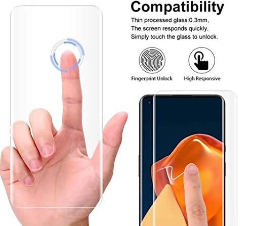 Image of STP FEEL Premium Curved UV Tempered Glass For Phantom X2 Pro (Transparent, Pack of 1) Advanced Border Less Full Screen Coverage UV Screen Protector Guard with Installation Kit