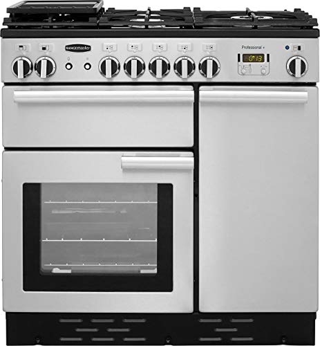 Rangemaster Professional Plus 90cm Gas Range Cooker - Stainless Steel