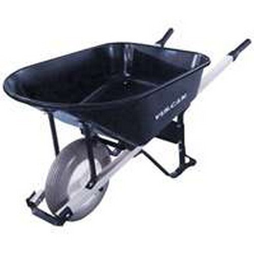 Vulcan Wb6ssf Wheelbarrow With Steel Handle, 6 Cu.ft.