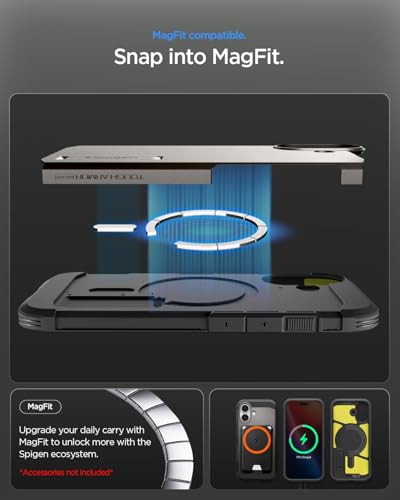 Image of Spigen Tough Armor MagFit for iPhone 17 Case, Gunmetal