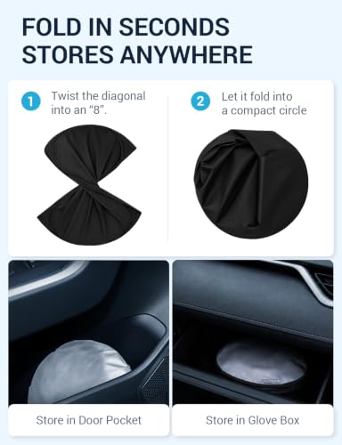 Image of Proadsy Custom Fit Car Windshield Sun Shade for 2024-2026 Kia EV9 GT Line