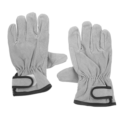 LALAFINA 1 Par Guantes de Soldadura Resistentes al Calor para Trabajo Exterior Guantes para Jardinería y Construcción Material Duradero Diseño Reforzado Uso