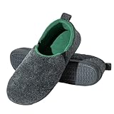 XUMKFJRE Pattine Per Casa Invernali Pantofole invernali da uomo, morbide, calde, donna, for la casa, piatte, in cotone, for esterni e interni(Green,39-40)