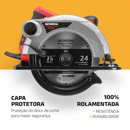 Serra Circular, Mondial, Vermelho, 1500W, 110V - FSC-04