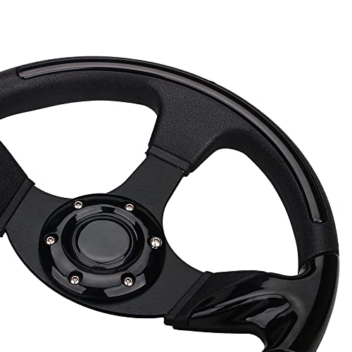image for Spaorcco Black Chrome Golf Cart Steering Wheel for Club Car DS and Pre