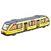 yestter-123 Tren De Juguete De Vagón De Juguete, Modelo De Metro De Dibujos Animados con Luz Y Puerta Que Se Puede Abrir, Tren De Simulación De Aleación Segura para Niños, Amarillo/Rojo/Verde/Azul