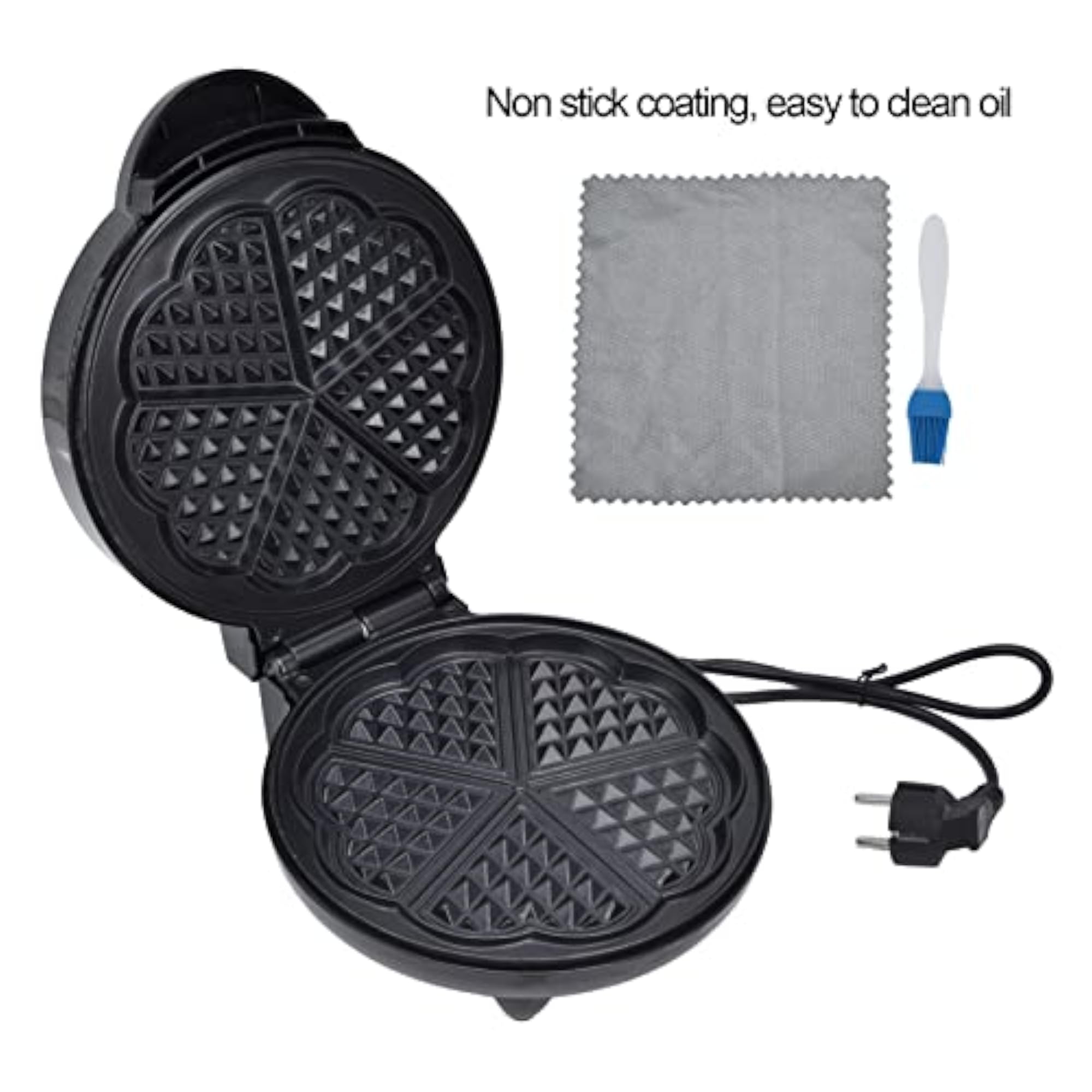 1200W Waffle Maker, Fast Heating Breakfast Machine