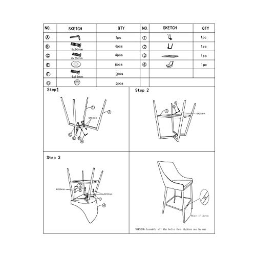 Canglong Velvet Upholstered Counter Stool Chair With Metal Legs For Bar, Kitchen, Dining Room, Living Room And Bistro Pub, Set Of 2, Grey #TOP5