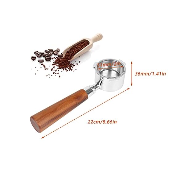 Siebträger Bodenloser Siebträger 51mm Bodenloser Kaffee Siebträger Kompatibel Mit Ec680 / Ec685 Kaffeemaschine – Bild 4