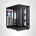 Thermaltake View 380 XL TG ARGB; 4x120mm ARGB Lite Fans Included; 360mm Radiator Support; 420mm GPU Clearance; Hidden Connector Support; Dual Chamber; Black; CA-11E-00M1WN-AZ