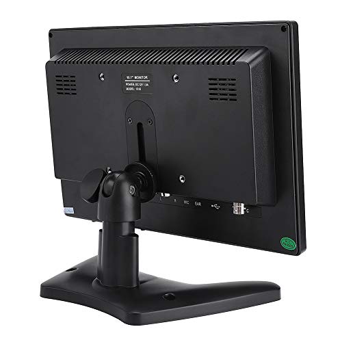 10,1-Zoll-HDMI-Monitor 1920 * 1200 16:10 WLED-Laptop-Computer-Monitor, Tragbarer LED-LCD-Bildschirm mit HDMI/VGA/AV-BNC/USB-Eingang für Raspberry Pi PC-Überwachungskamera (EU-Stecker) – Bild 8
