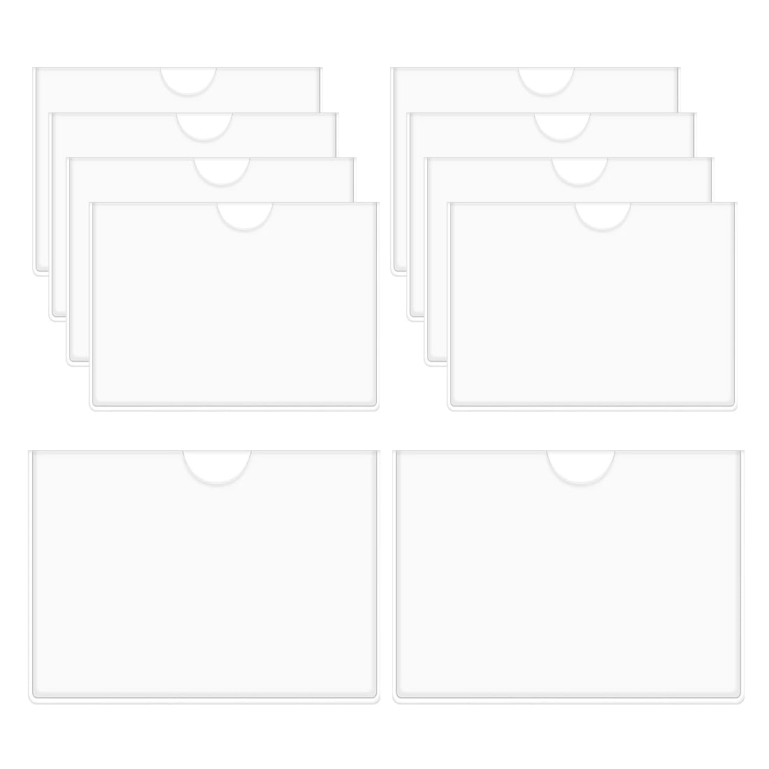 12 Pezzi Portabollo Auto Parabrezza - Porta Biglietti Trasparenti Per Documenti E Permessi