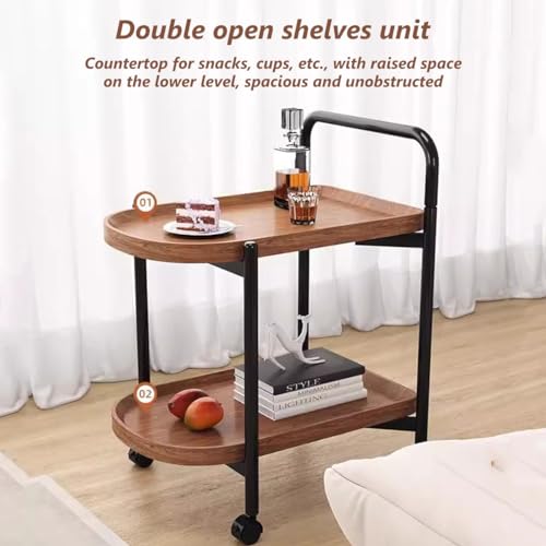 Desserte mobile de rangement blanc pour table d'appoint de salon et esthéticienne