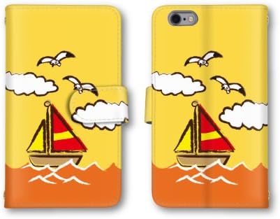 Amazon Co Jp ノーブランド品 Iphone5s スマホケース 手帳型 ヨット カモメ 海 雲 イエロー 黄 かわいい おしゃれ 携帯カバー アイフォン5s ケース 家電 カメラ