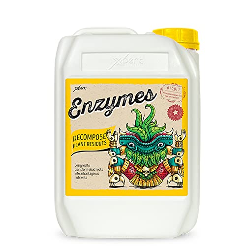 Xpert Nutrients Enzymes - (5L) -Liquid Enzyme Formula, Efficient Plant Nutrient for Indoor and Outdoor, white/yellow