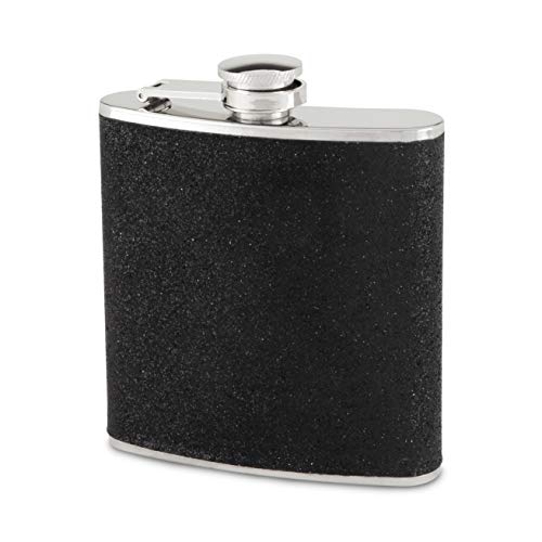 Sparkletini 6 Ounce Party Flask Assorted Black And Silver By Blush #TOP2