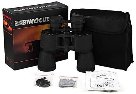 Practical Telescope Catadioptric Telescope 20X50 Powerful Outdoor Hd High Zoom Blue Film Double Barrel Metal Nonslip Telescope for Hunting/Camping Telescope