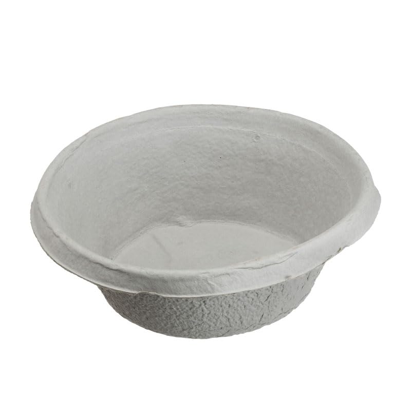 IndustraCare Large Pulp Cardboard Disposable Emergency Vomit Sick Bowl - 3000ml - 10 Pack