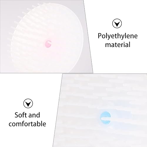 HOODANCOS 2Pcs Silicone Hair Scalp Massager Shampoo Brush for Wet Dry Hair Dandruff Removal and Growth Stimulation with Comfortable Grip for Men Women - Thumbnail 6