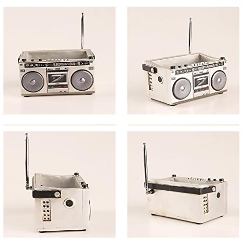 Image of Funny live 4.7 Inches Retro Recorder Shape Desktop Decoration Resin Crafts Ornaments Home Office Personality Multi-purpose Succulent Plant Pot | Pen Holder (Recorder)
